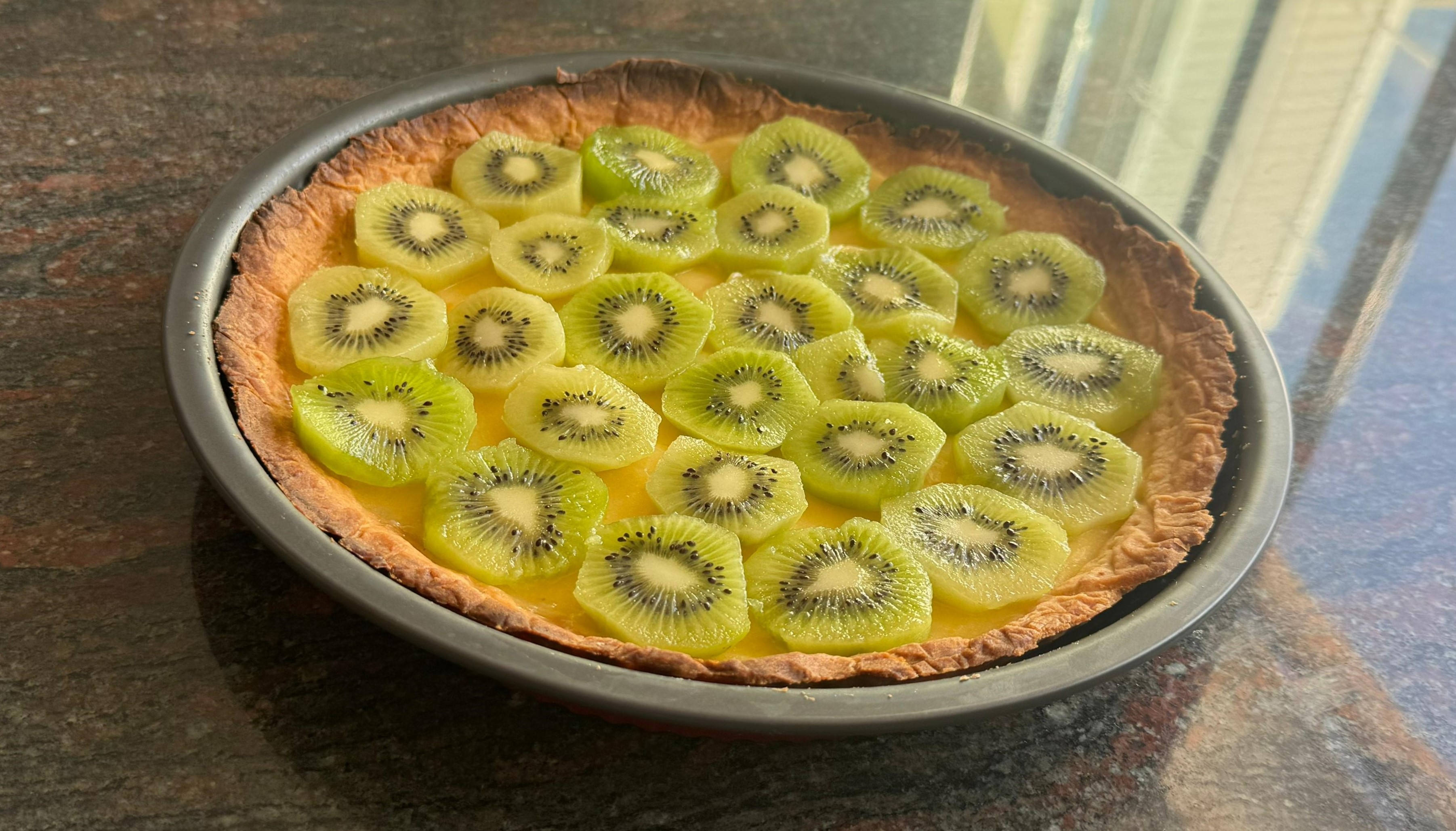 Tarta de kiwi y limón